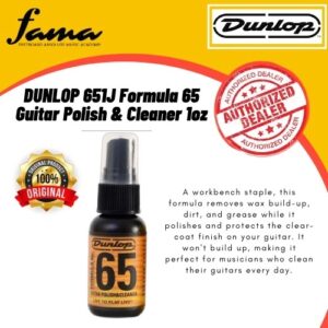 jim dunlop 651j formula 65 guitar polish & cleaner 1oz (651)