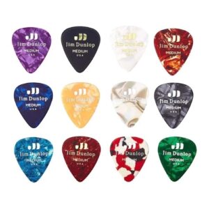 jim dunlop pvp106 celluloid medium variety guitar picks (12pcs / pack)