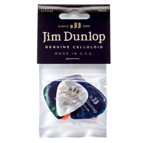 jim dunlop pvp106 celluloid medium variety guitar picks (12pcs / pack) jim dunlop pvp106 celluloid medium variety guitar picks (12pcs / pack)
