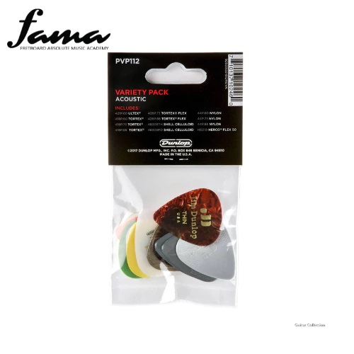 jim dunlop pvp112 acoustic guitar pick variety pack ( 12 pcs / pack ) jim dunlop pvp112 acoustic guitar pick variety pack ( 12 pcs / pack )