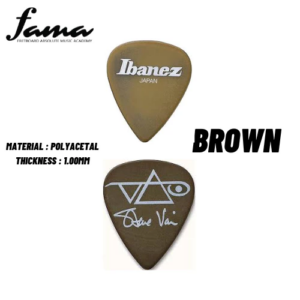 Ibanez Steve Vai Signature Guitar Picks (1pcs) (Brown / White) 【Made in Japan】 auto draft