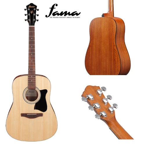 ibanez v40 opn v series acoustic guitar, open pore natural ibanez v40 opn v series acoustic guitar, open pore natural