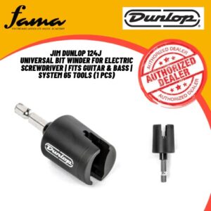 jim dunlop 124j universal bit winder for electric screwdriver | fits guitar & bass | system 65 tools (1 pcs)