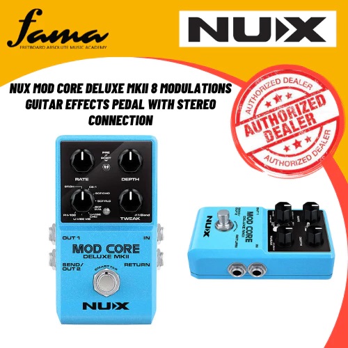 nux mod core deluxe mkii 8 modulations guitar effects pedal with stereo connection nux mod core deluxe mkii 8 modulations guitar effects pedal with stereo connection