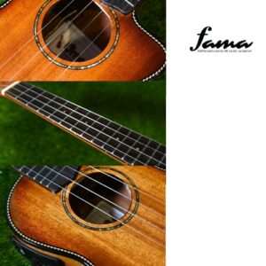 uma ukulele 23' concert mahogany solid top uma uk 17sc + eq pickup