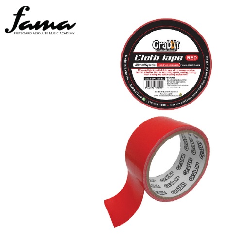 grabbit cloth tape 48mm red grabbit cloth tape 48mm red