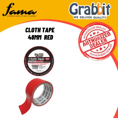 grabbit cloth tape 48mm red grabbit cloth tape 48mm red