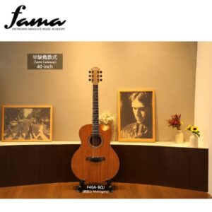 Sqoe F40A-BQJ Semi-Cutaway MAHOGANY Acoustic Guitar with eq images
