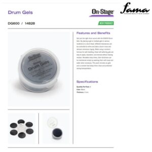 On Stage DG600 Drum Gels Dampener (6 pcs/pack) images